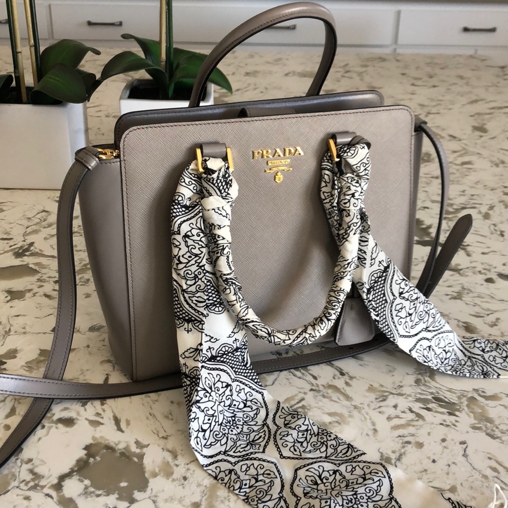 Authentic Prada crossbody purse with top handle